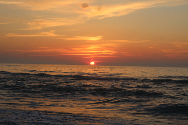 Sunset in Dębki, Poland