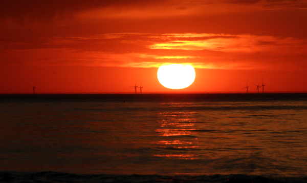 Sunset in Dębki, Poland